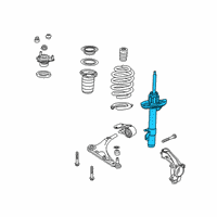 OEM 2021 Honda Passport Damper Unit, Front Right Diagram - 51611-TGS-A01