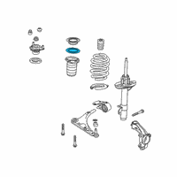 OEM Honda Pilot Rubber, Front Spring (Upper) Diagram - 51404-T6Z-A01