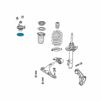 OEM 2020 Honda Pilot Bearing, Front Shock Absorber Mount Diagram - 51726-TZ5-A01