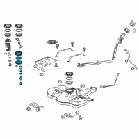 OEM 2022 Honda HR-V Regulator Assembly, Pressure Diagram - 17052-T5R-A00