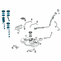 OEM 2015 Honda Fit Module Assembly, Fuel Pump Diagram - 17045-T5R-A00