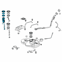 OEM 2017 Honda Fit Filter Set, Fuel Diagram - 17048-T5R-A00