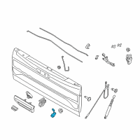 OEM 2020 Ford F-150 Lock Cylinder Diagram - FL3Z-1543505-B