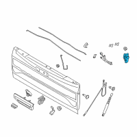 OEM 2021 Ford F-150 LATCH ASY - TAILGATE Diagram - ML3Z-9943151-A