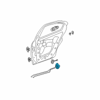 OEM 2002 Dodge Neon Rear Door Latch Diagram - 5008622AE