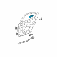 OEM 2003 Dodge Neon Handle-Rear Door Exterior Diagram - XA54RXFAC