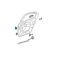 OEM 2003 Dodge Neon Lock -Rear Door-Lower Hinge Left Diagram - 4783788AE
