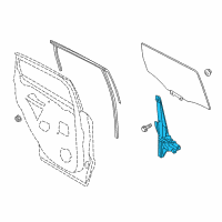 OEM 2014 Ford Escape Window Regulator Diagram - CJ5Z-7827001-C