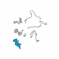 OEM Lexus Cooler Sub-Assy, Power Steering Oil, NO.1 Diagram - 44402-48050