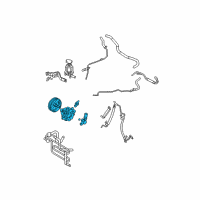 OEM Lexus RX350 Vane Pump Assembly Diagram - 44310-0E020