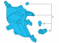 OEM 2019 Kia Niro REFLECTOR/REFLEX Ass Diagram - 92405Q4000