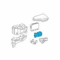 OEM Toyota Fuse Holder Diagram - 82631-52030