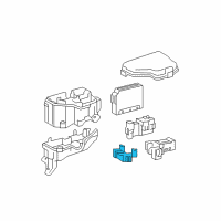 OEM 2012 Toyota Yaris Fuse Holder Diagram - 82631-52020