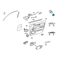 OEM 2003 Lexus LS430 Switch Assy, Door Control Diagram - 84930-60050