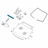 OEM 2020 Infiniti Q50 Inside Mirror Cover Diagram - 96326-4GA2B