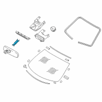 OEM 2015 Infiniti Q50 Inside Mirror Cover Diagram - 96329-3UB0A