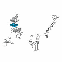 OEM Kia Spectra Air Cleaner Filter Diagram - 281132F250