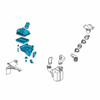 OEM Kia Spectra Air Cleaner Assembly Diagram - 281102F450