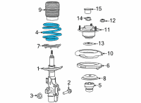 OEM Cadillac CT5 Coil Spring Diagram - 84642079