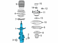 OEM 2020 Cadillac CT5 Strut Diagram - 84810461