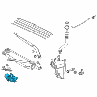 OEM 2016 Toyota Highlander Front Motor Diagram - 85110-0E060