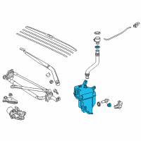 OEM 2015 Toyota Highlander Washer Reservoir Diagram - 85315-0E070