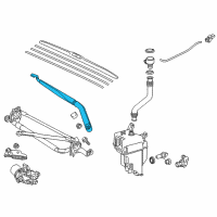 OEM 2019 Toyota Highlander Wiper Arm Diagram - 85221-0E050