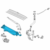 OEM 2019 Toyota Highlander Linkage Assembly Diagram - 85150-0E050