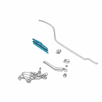 OEM 2004 Toyota Prius Rear Blade Diagram - 85242-47010