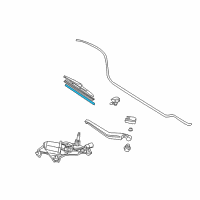 OEM Toyota Prius Wiper Blade Refill Diagram - 85214-47010