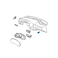 OEM 1991 Chevrolet Cavalier Trunk Switch Diagram - 22528104