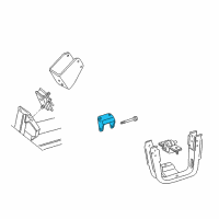 OEM 1995 Dodge B2500 Engine Mount Bracket Diagram - 4446321