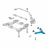 OEM Acura RSX Arm, Right Front (Lower) Diagram - 51350-S6M-A11