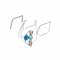 OEM 2011 Jeep Grand Cherokee Rear Door Window Regulator Motor Diagram - 68079284AB