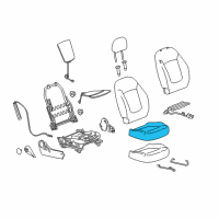 OEM 2022 Chevrolet Spark Seat Cushion Pad Diagram - 42708909