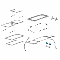 OEM 2022 Jeep Wagoneer Motor-SUNROOF Diagram - 68357674AB