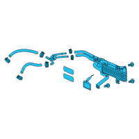 OEM 2015 Acura MDX Trailer Hitch ATF Cooler Diagram - 06255-5J8-326