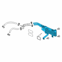 OEM 2014 Acura MDX Cooler Assembly (Atf) (Toyo) Diagram - 25500-5J8-013