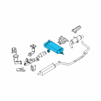 OEM 2006 Nissan Quest Exhaust, Main Muffler Assembly Diagram - 20100-CK000