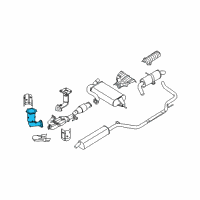 OEM 2006 Nissan Altima Three Way Catalytic Converter Diagram - 208A1-8Y000