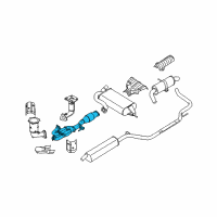 OEM 2006 Nissan Quest Exhaust Tube Assembly, Front Diagram - 20020-CK000