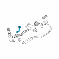 OEM 2009 Nissan Quest Three Way Catalytic Converter Diagram - 208A2-7Y10A