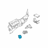 OEM 2003 Kia Sorento Engine Mounting Rubber, No.1 Diagram - 218123E040