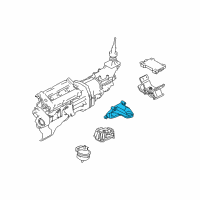 OEM 2003 Kia Sorento Engine Mounting Bracket Assembly, Left Diagram - 218153E220