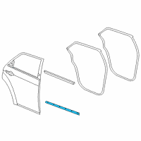 OEM 2010 Dodge Charger WEATHERSTRIP-Rear Door SILL Secondary Diagram - 5065334AF