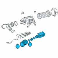 OEM 2017 Chevrolet Express 3500 Rear Duct Diagram - 84836253