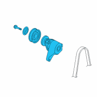 OEM 2007 Honda Civic Tensioner Assy., Auto Diagram - 31170-RMX-003