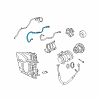 OEM 2003 Chrysler 300M Line-A/C Suction Diagram - 4596529AB