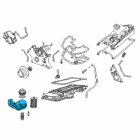 OEM BMW 545i Oil Filter Unit Diagram - 11-41-7-508-642