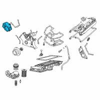 OEM BMW 750Li Timing Case Cover, Top Diagram - 11-14-7-966-205